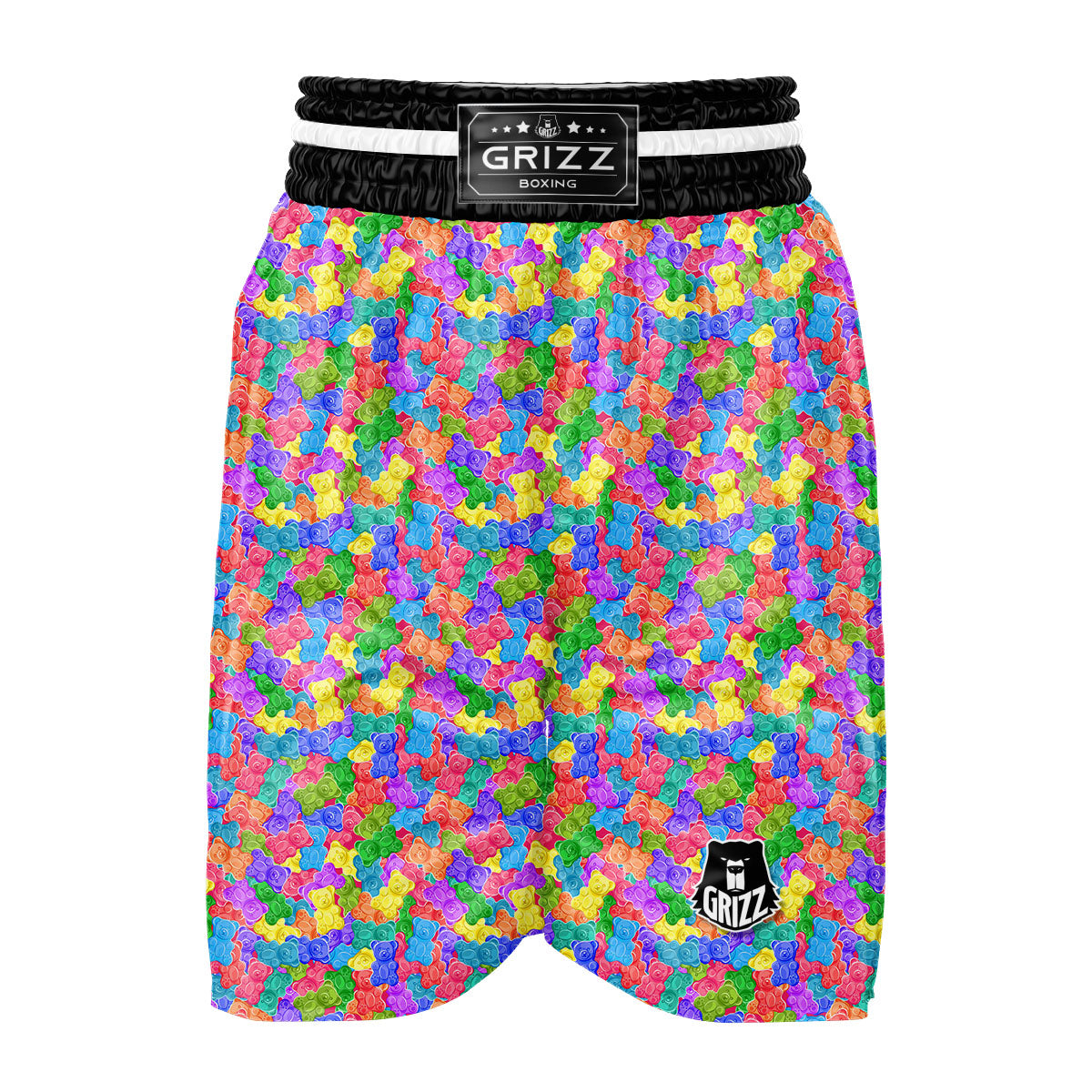 Gummy Bear Colorful Print Boxing Shorts-grizzshop