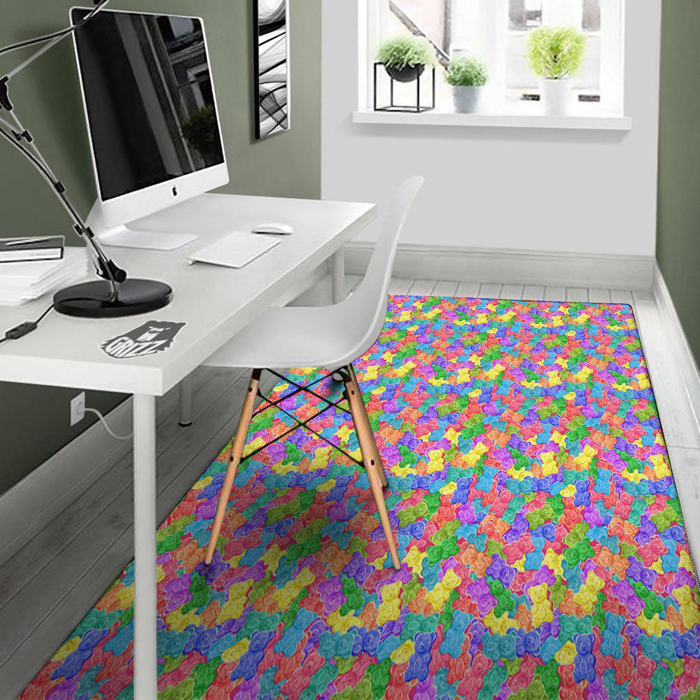 Gummy Bear Colorful Print Floor Mat-grizzshop