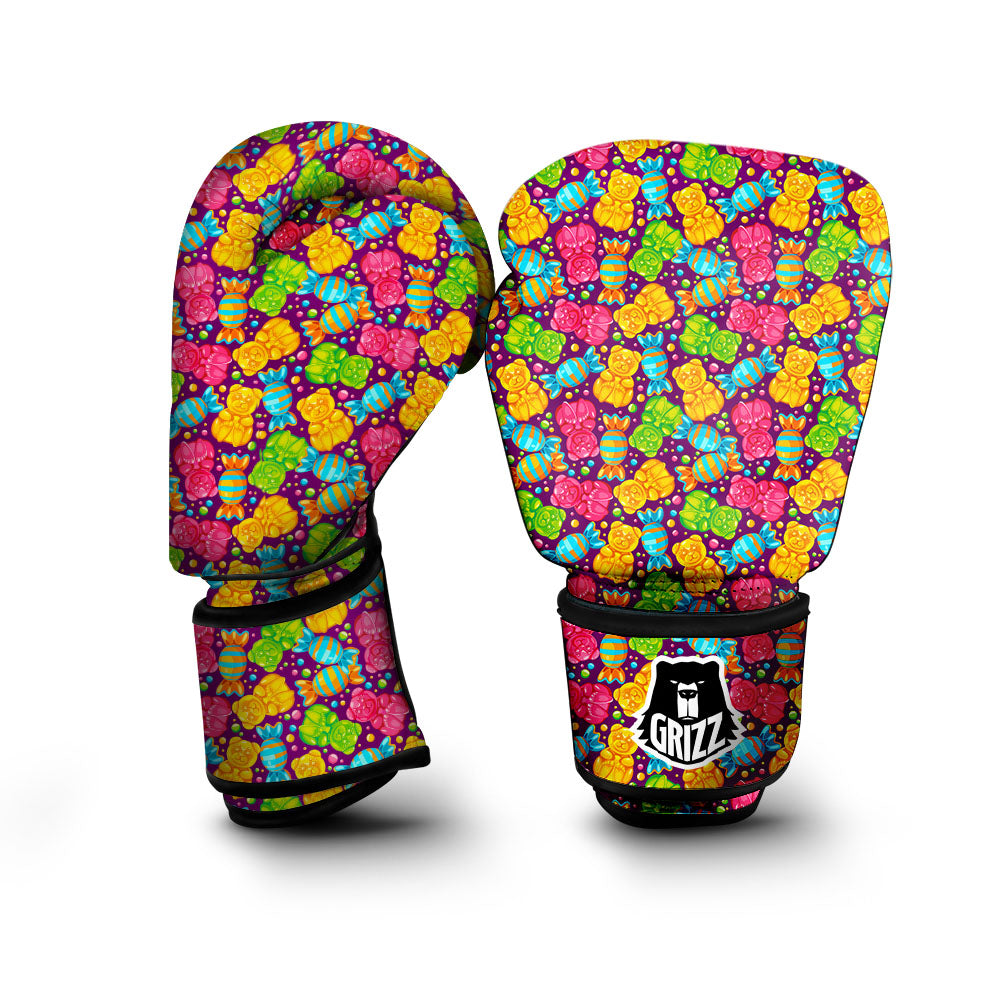 Gummy Colorful Print Boxing Gloves-grizzshop