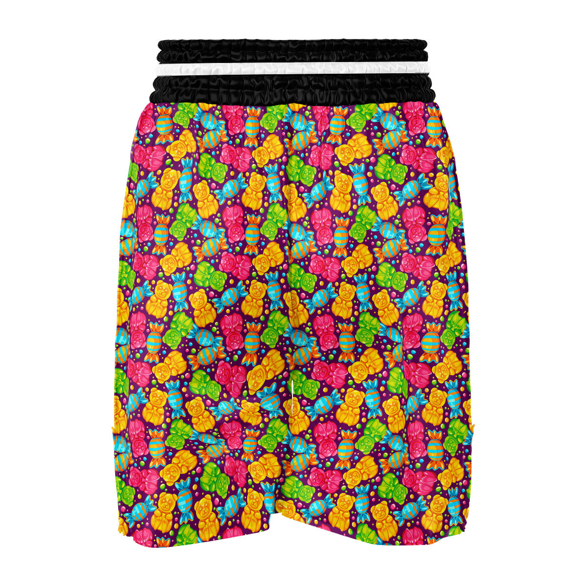 Gummy Colorful Print Boxing Shorts-grizzshop