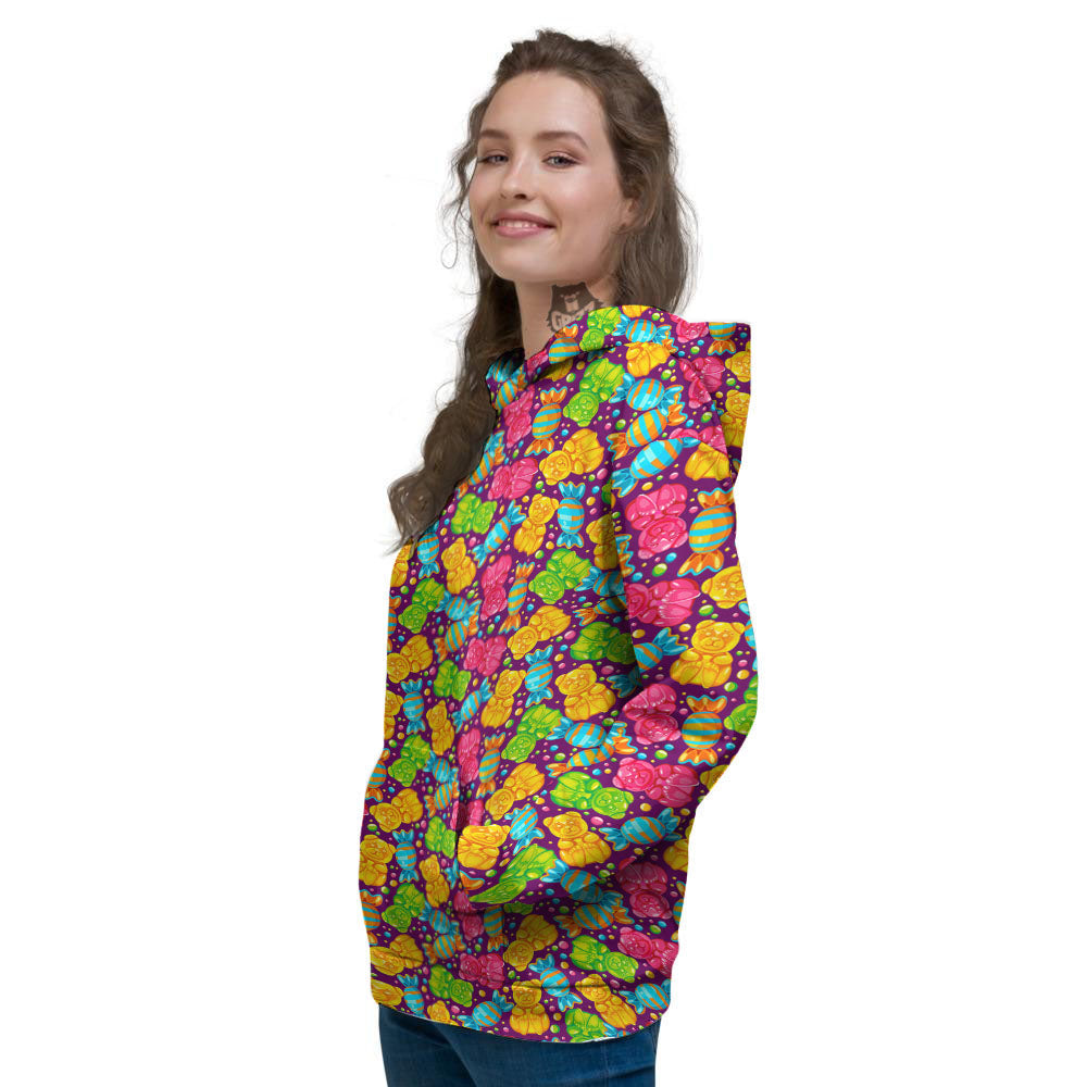Gummy Colorful Print Women's Hoodie-grizzshop