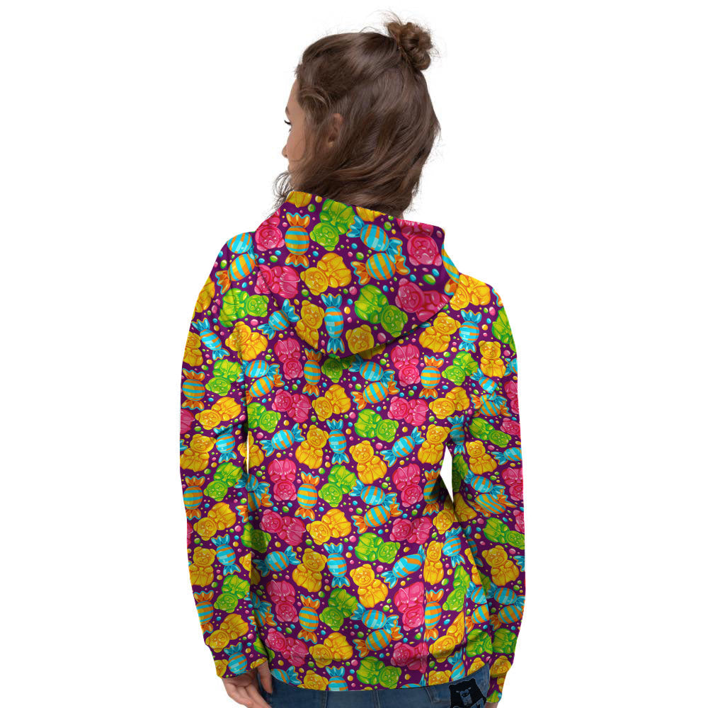 Gummy Colorful Print Women's Hoodie-grizzshop