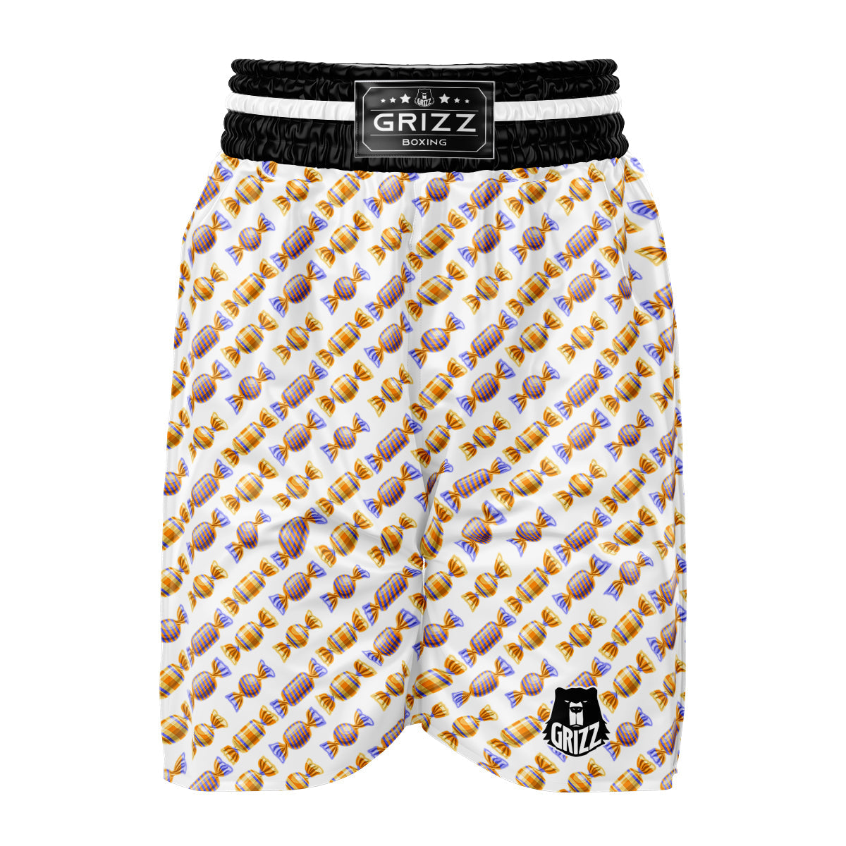 Gummy Yummy Print Pattern Boxing Shorts-grizzshop