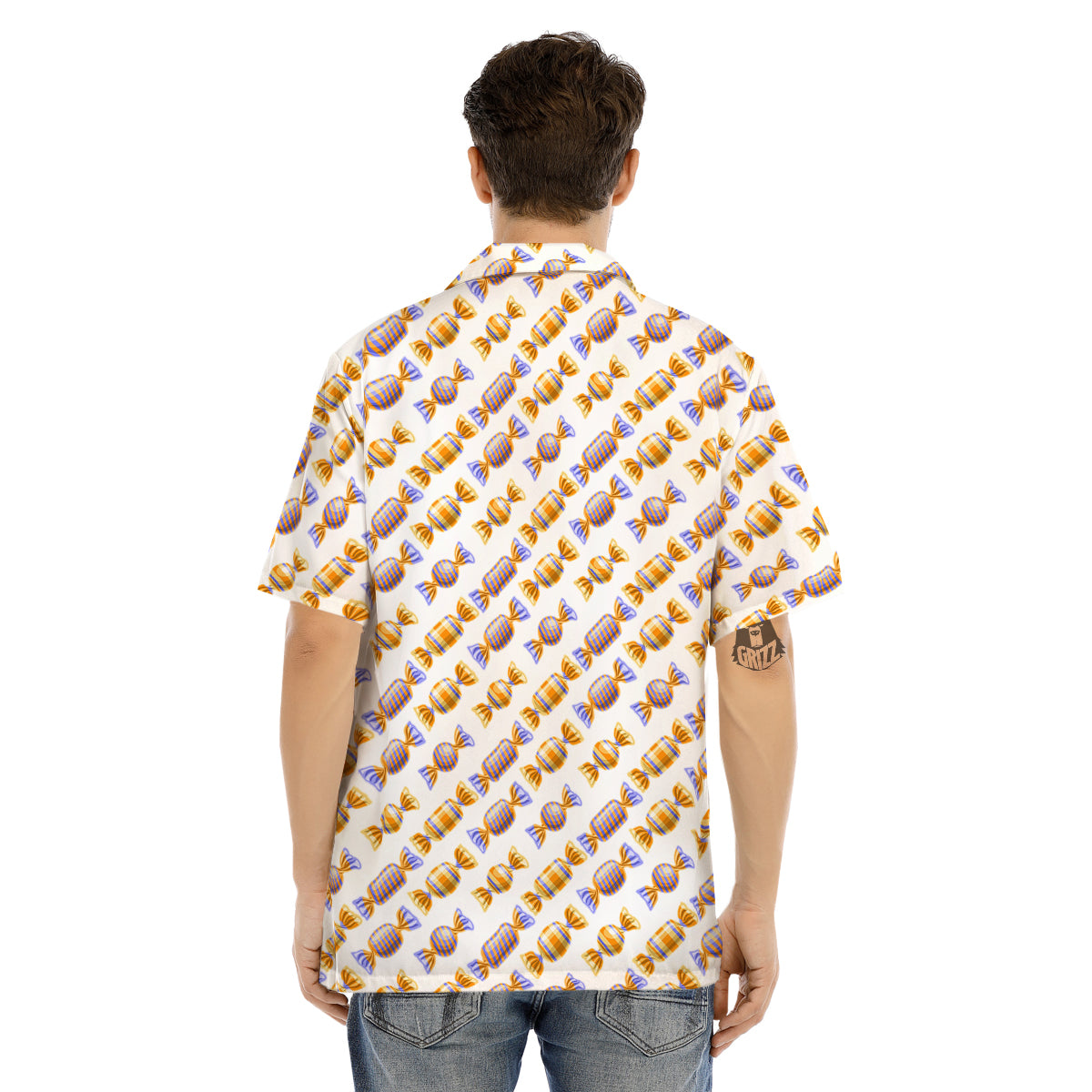 Gummy Yummy Print Pattern Men's Hawaiian Shirt-grizzshop
