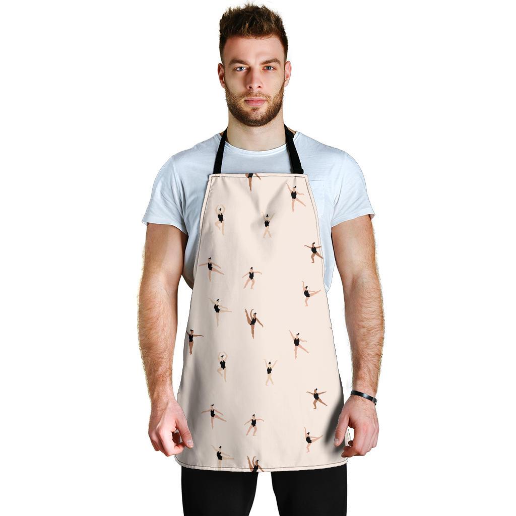 Gymnastics Print Pattern Men's Apron-grizzshop