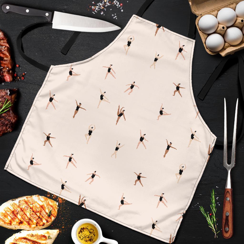 Gymnastics Print Pattern Men's Apron-grizzshop