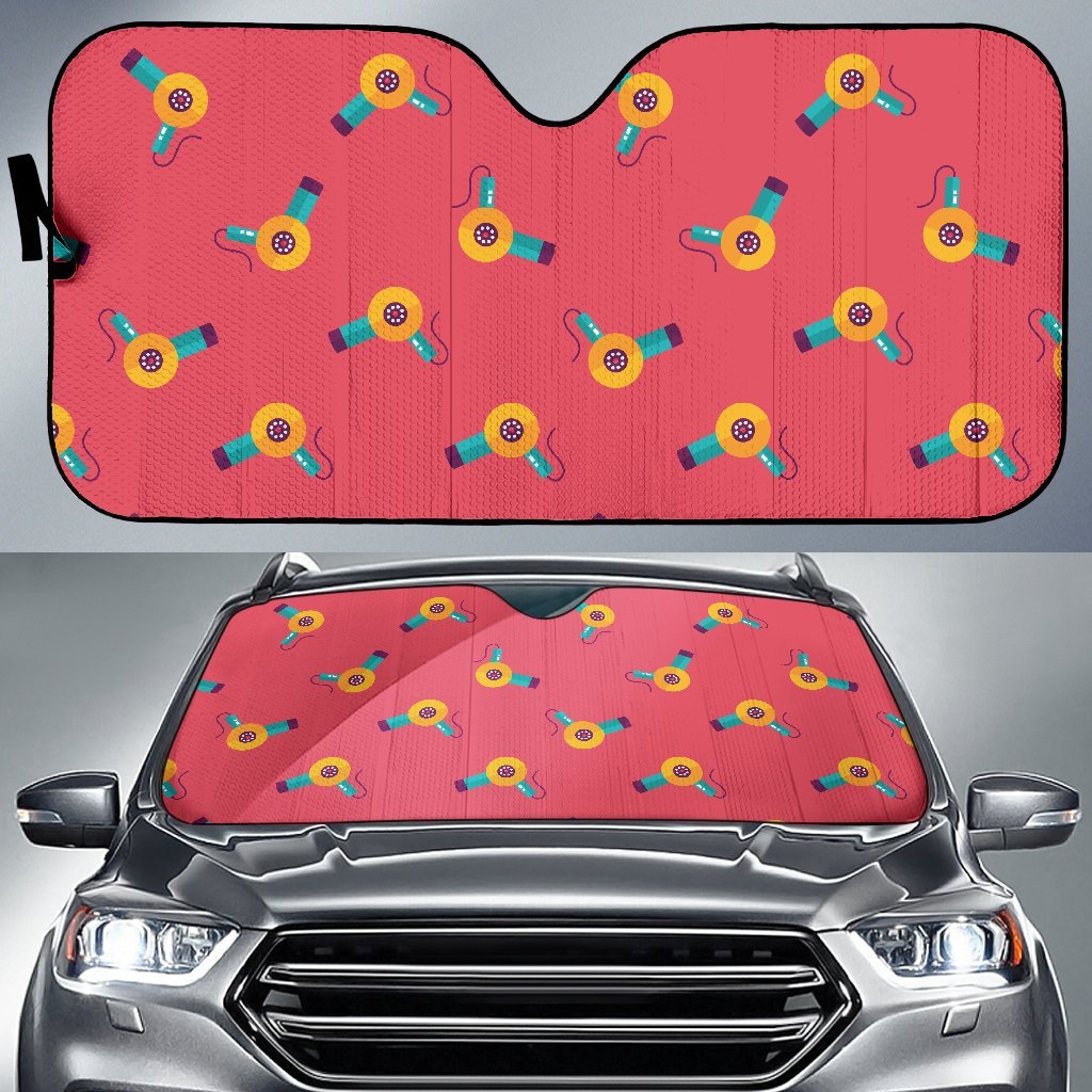Hair Stylist Pattern Print Car Sun Shade-grizzshop