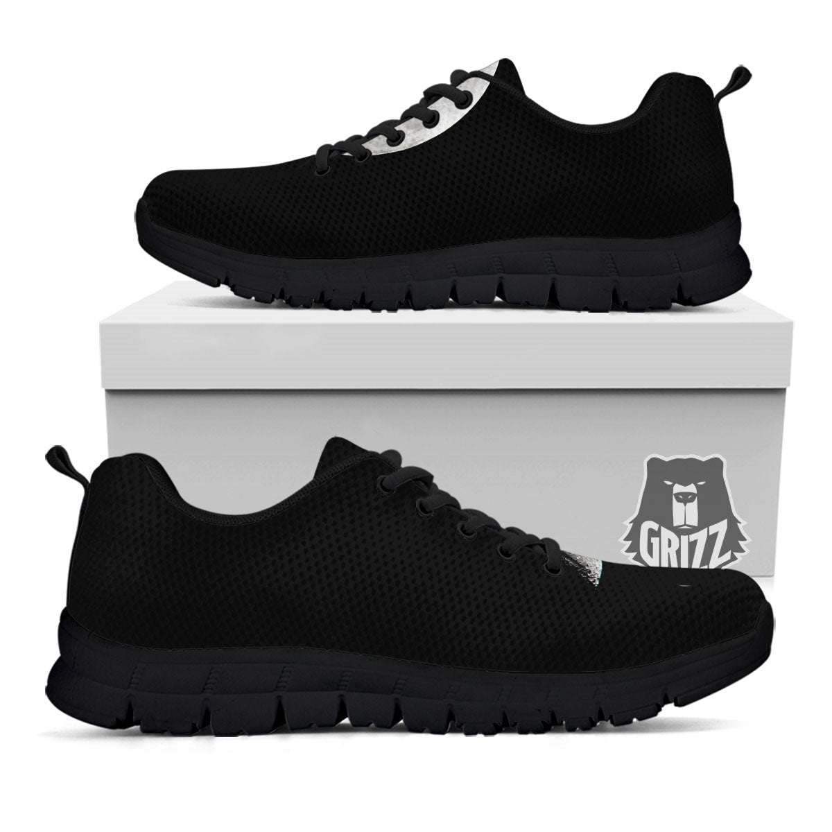 Half Moon Print Black Sneaker-grizzshop