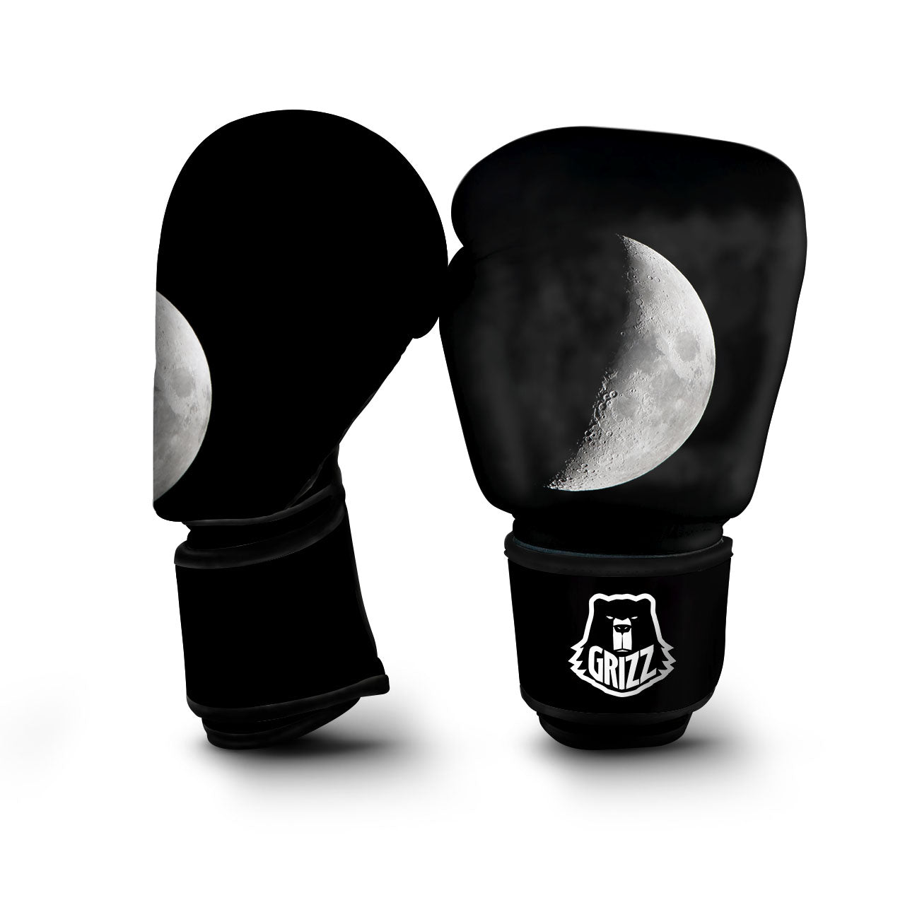 Half Moon Print Boxing Gloves-grizzshop
