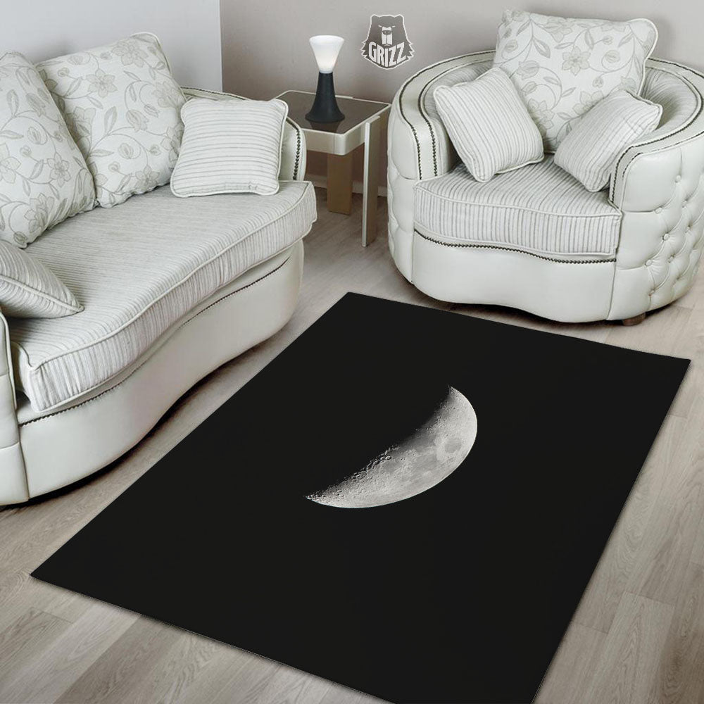Half Moon Print Floor Mat-grizzshop