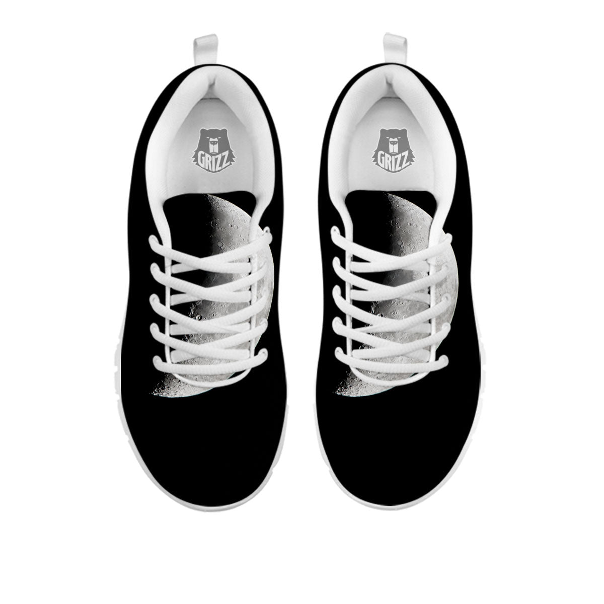 Half Moon Print White Sneaker-grizzshop