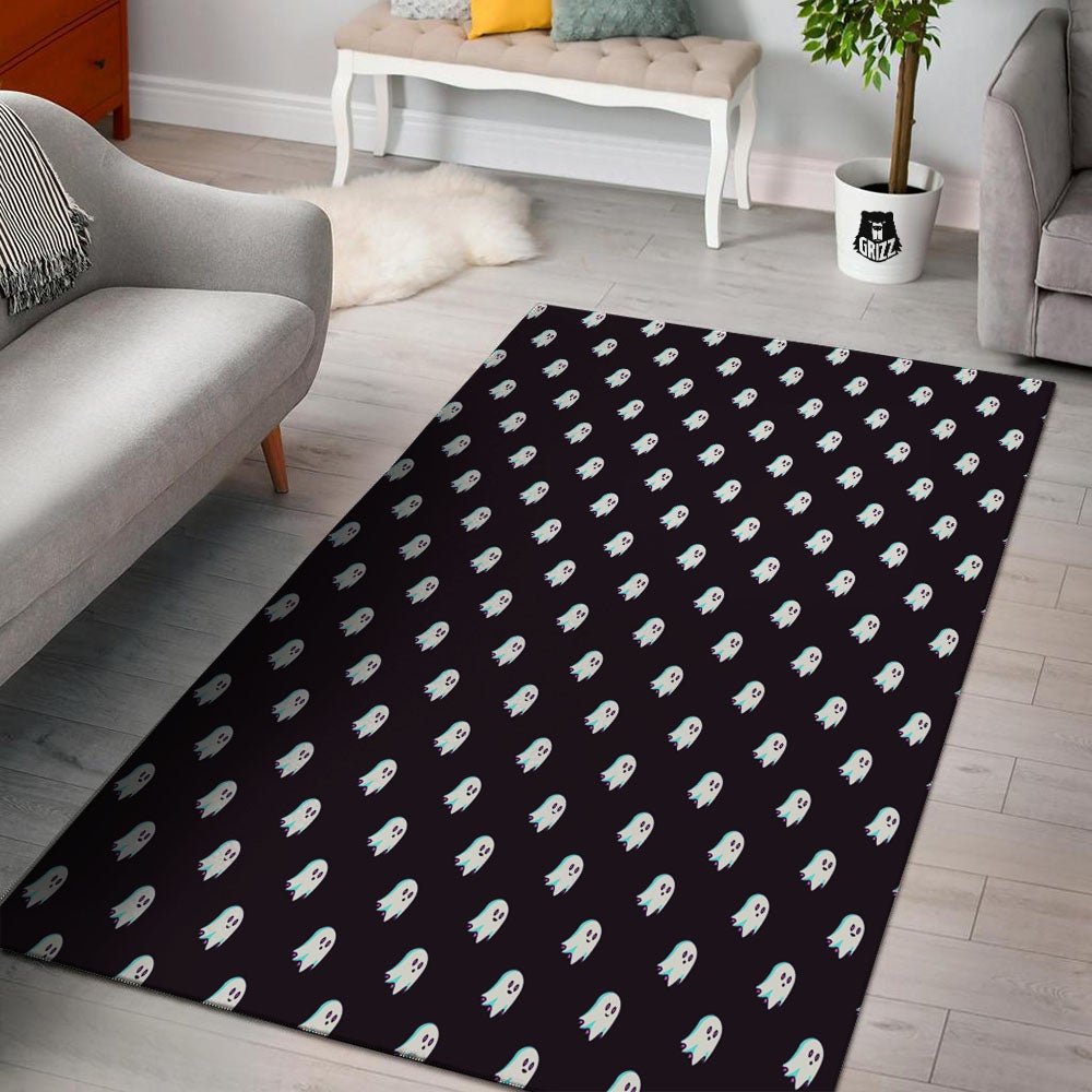 Halloween Ghost Little Print Pattern Floor Mat-grizzshop