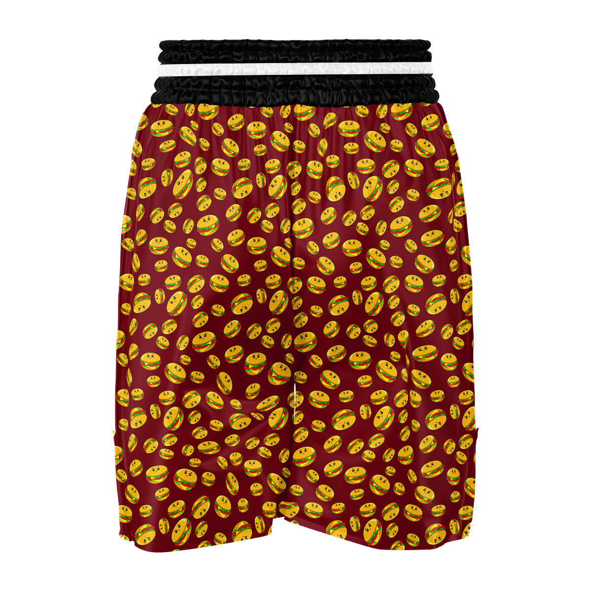 Hamburger Cute Print Pattern Boxing Shorts-grizzshop