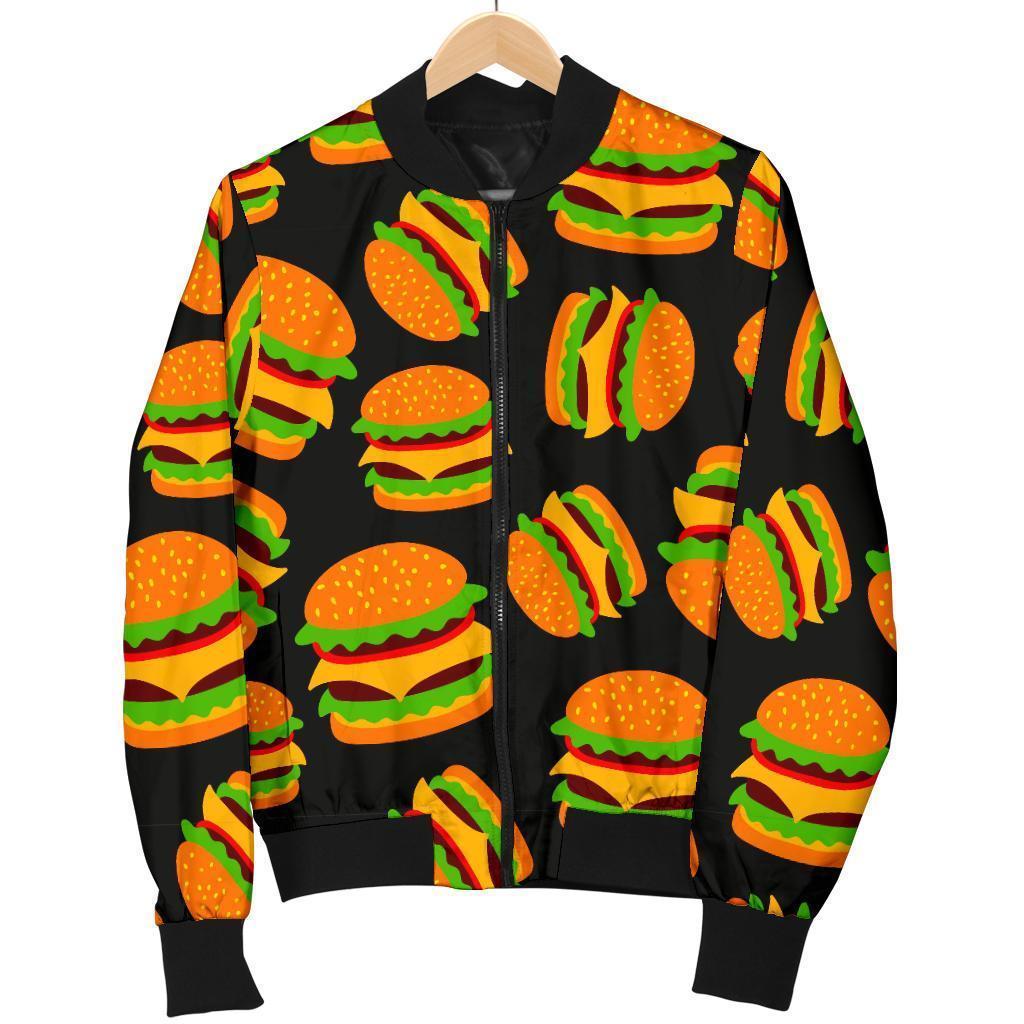 New York Pattern Print Men's Bomber Jacket