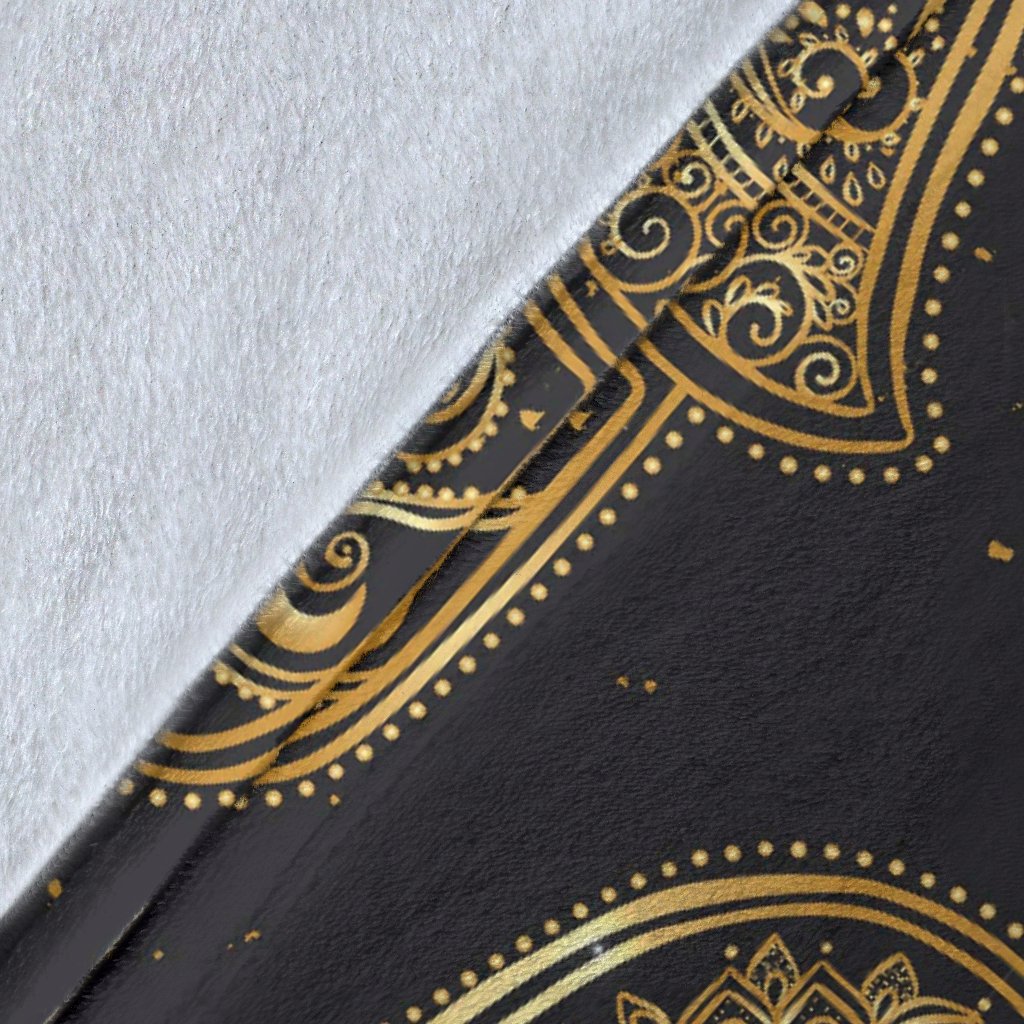 Hamsa Evil Eye Pattern Print Blanket-grizzshop