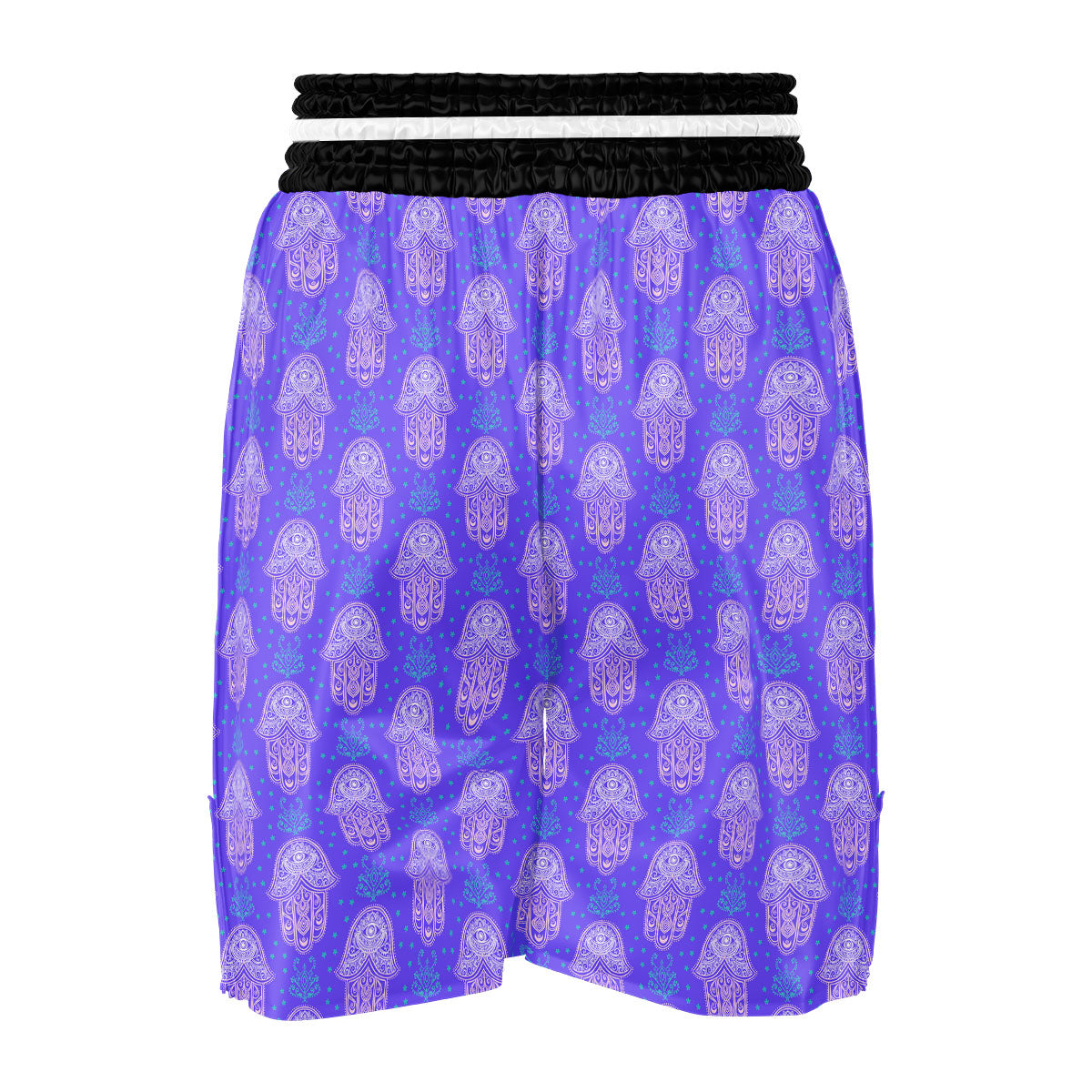 Hamsa Indian Print Pattern Boxing Shorts-grizzshop