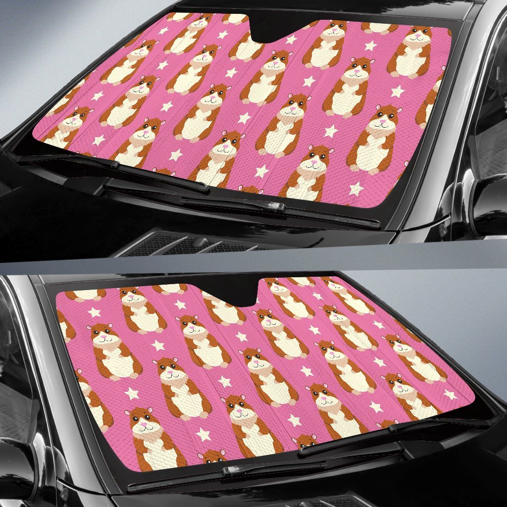 Hamster Print Pattern Car Sun Shade-grizzshop