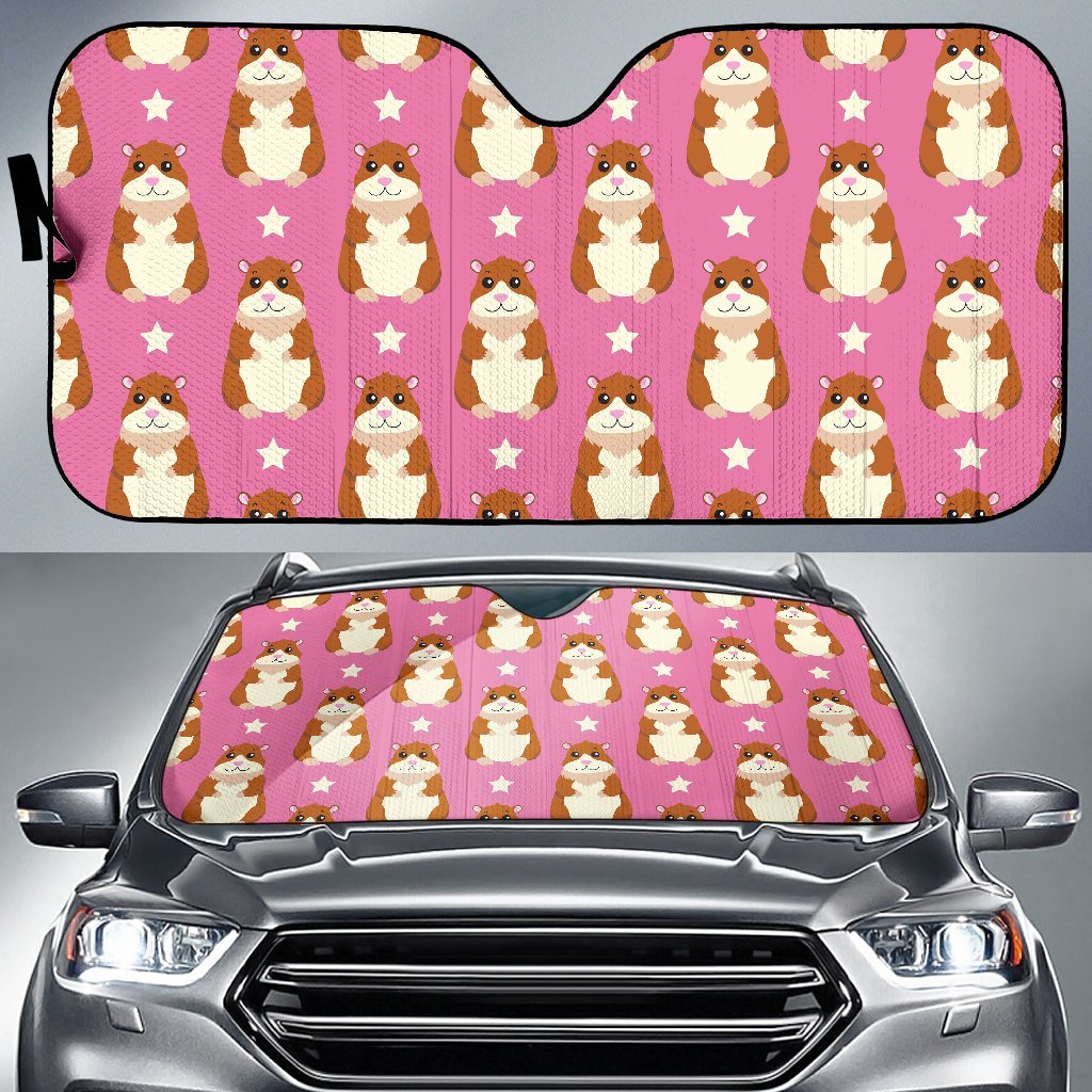 Hamster Print Pattern Car Sun Shade-grizzshop