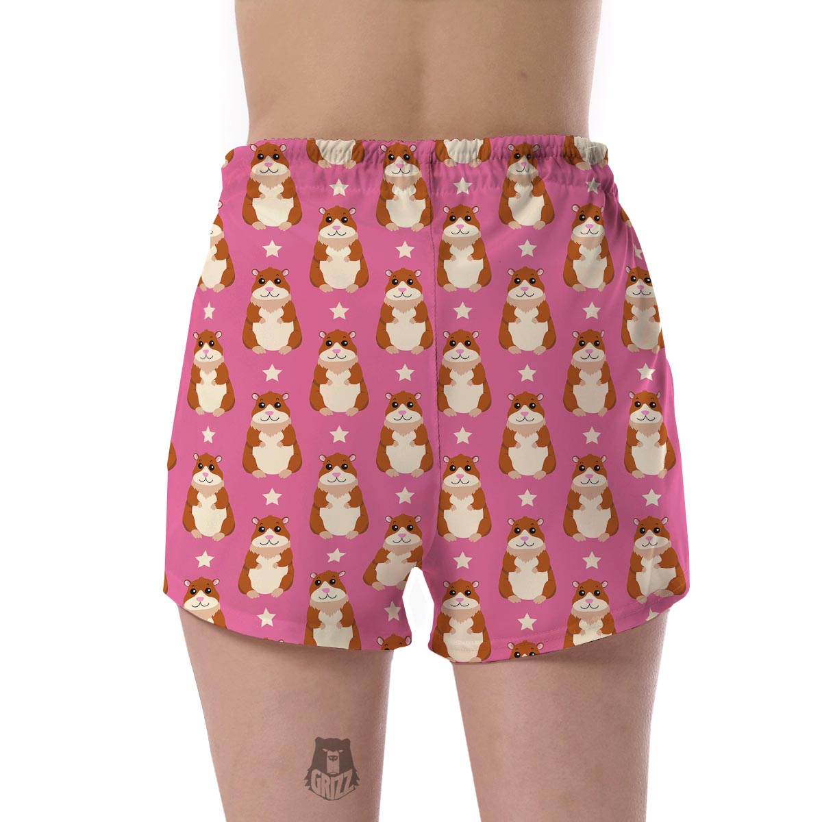 Hamster Print Pattern Women's Shorts-grizzshop