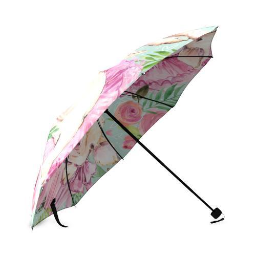 Hand Drawn Pig Pattern Print Foldable Umbrella-grizzshop
