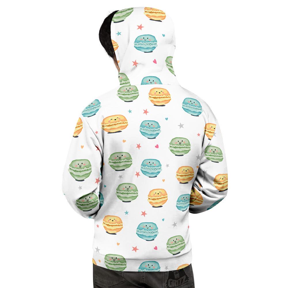 Happy Macarons Print Pattern Men's Hoodie-grizzshop