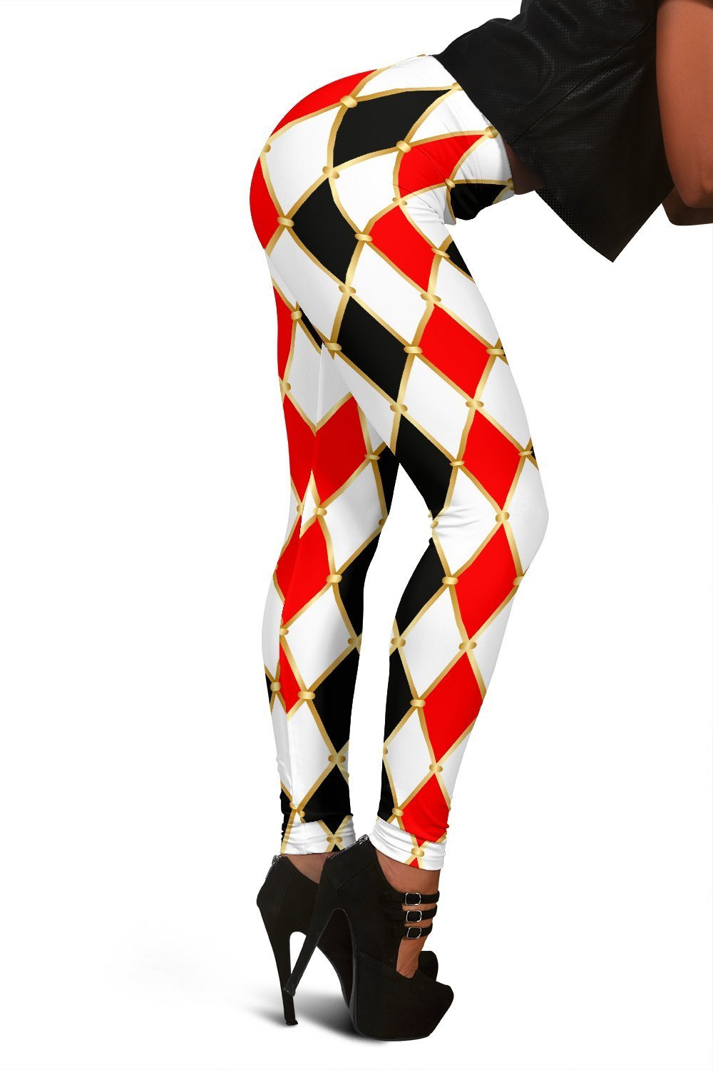 Harlequin Print Pattern Women Leggings-grizzshop