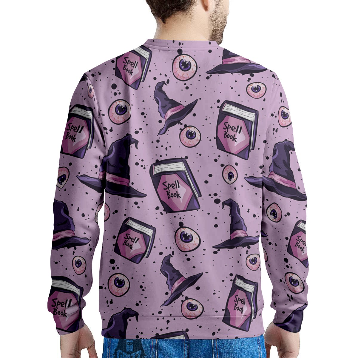 Hat Wizard Print Pattern Men's Sweatshirt-grizzshop