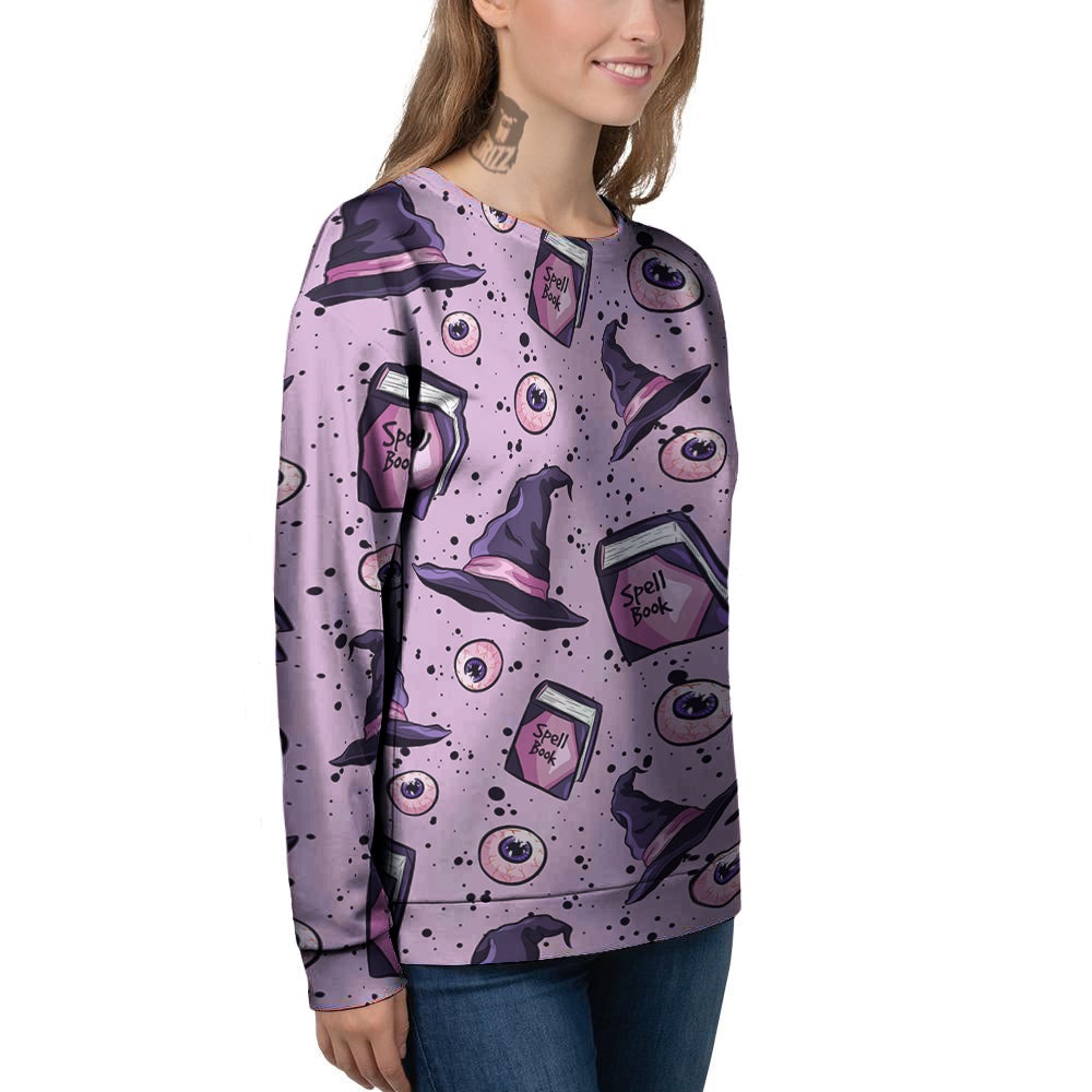 Hat Wizard Print Pattern Women's Sweatshirt-grizzshop