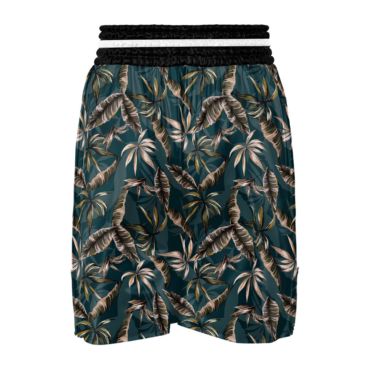 Hawaii Leaf Green Tropical Print Pattern Boxing Shorts-grizzshop