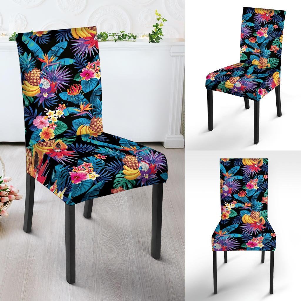 Hawaiian Fruit Tropical Print Chair Cover-grizzshop