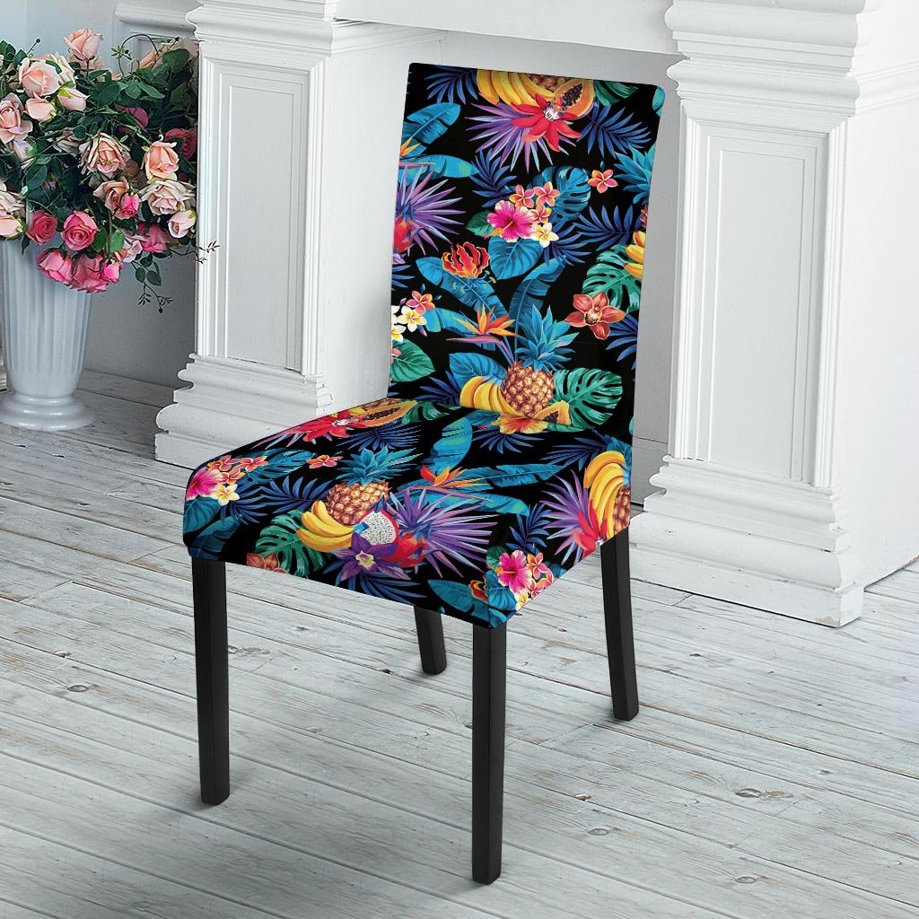Hawaiian Fruit Tropical Print Chair Cover-grizzshop