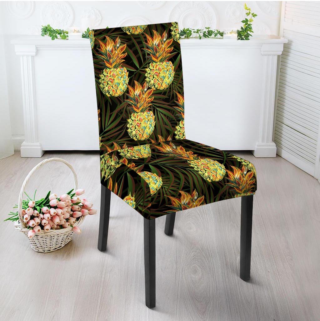 Hawaiian Golden Pineapple Edm Print Chair Cover-grizzshop
