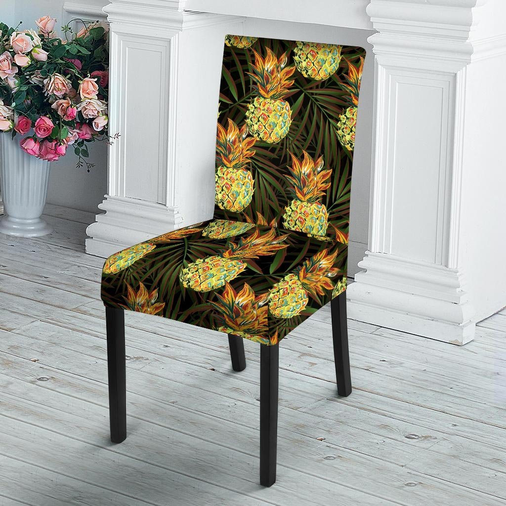 Hawaiian Golden Pineapple Edm Print Chair Cover-grizzshop