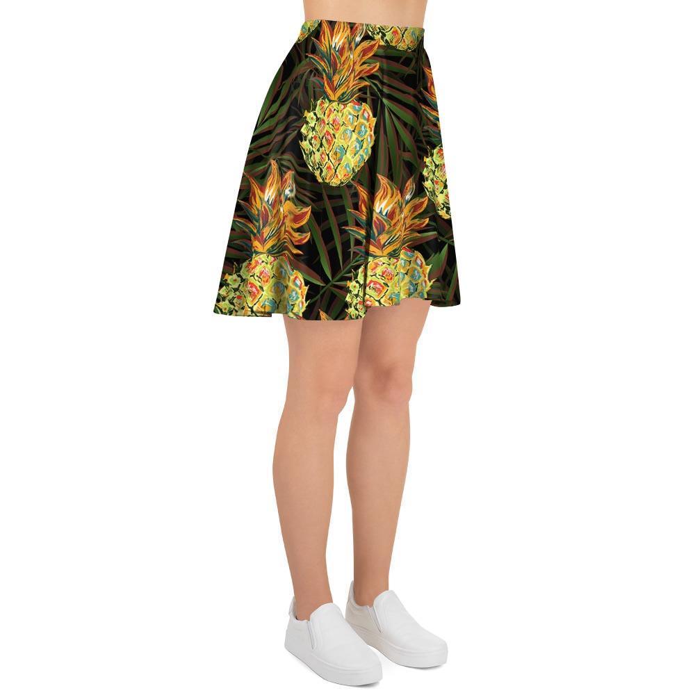 Hawaiian Golden Pineapple Edm Print Women's Skirt-grizzshop