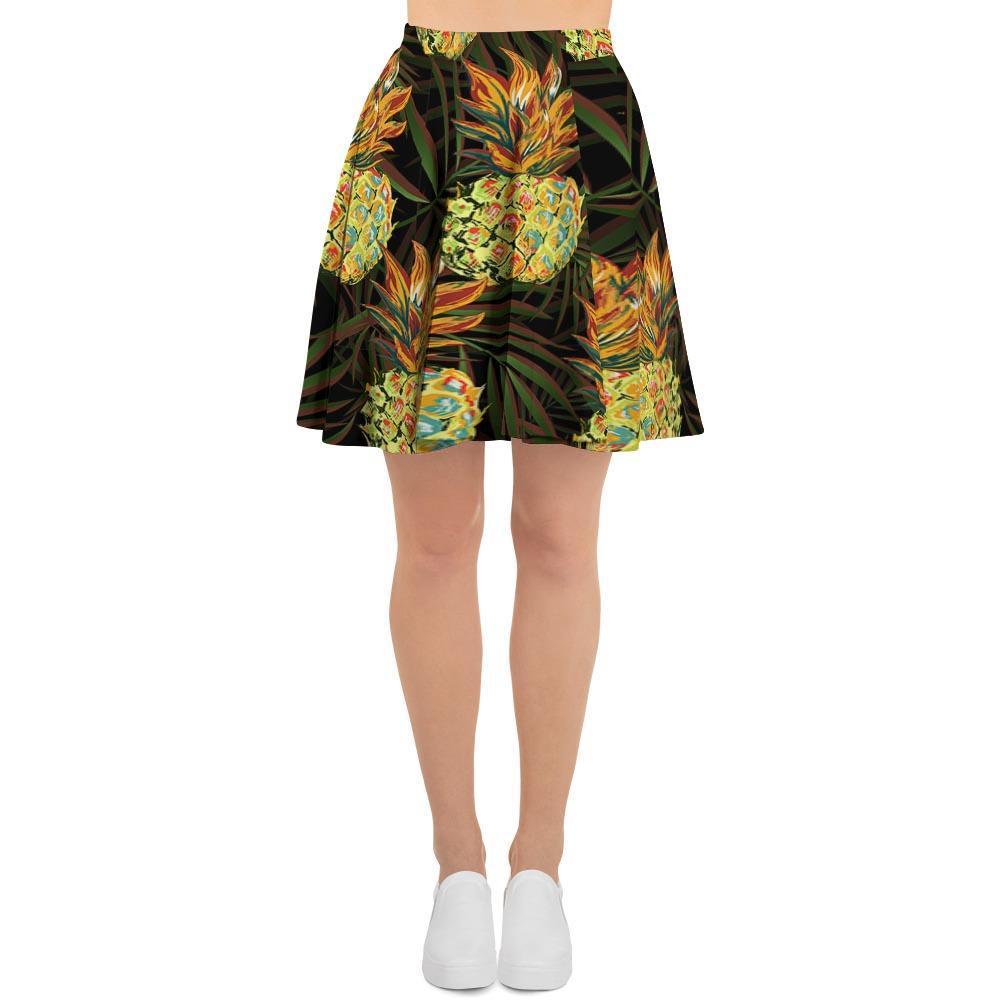Hawaiian Golden Pineapple Edm Print Women's Skirt-grizzshop