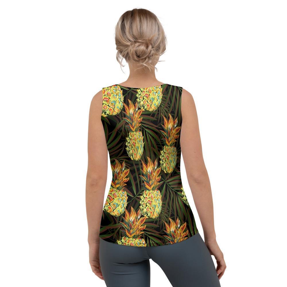 Hawaiian Golden Pineapple Edm Print Women's Tank Top-grizzshop