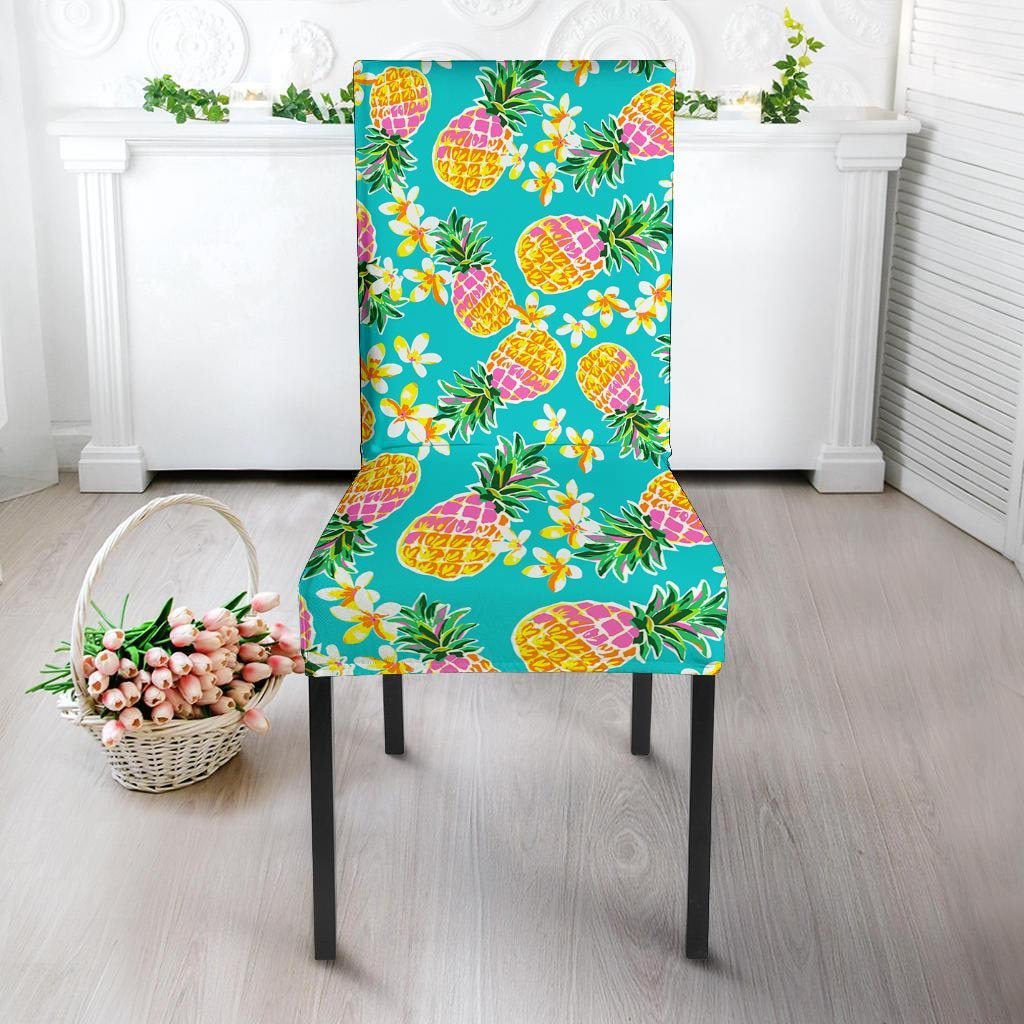 Hawaiian Pineapple Print Chair Cover-grizzshop