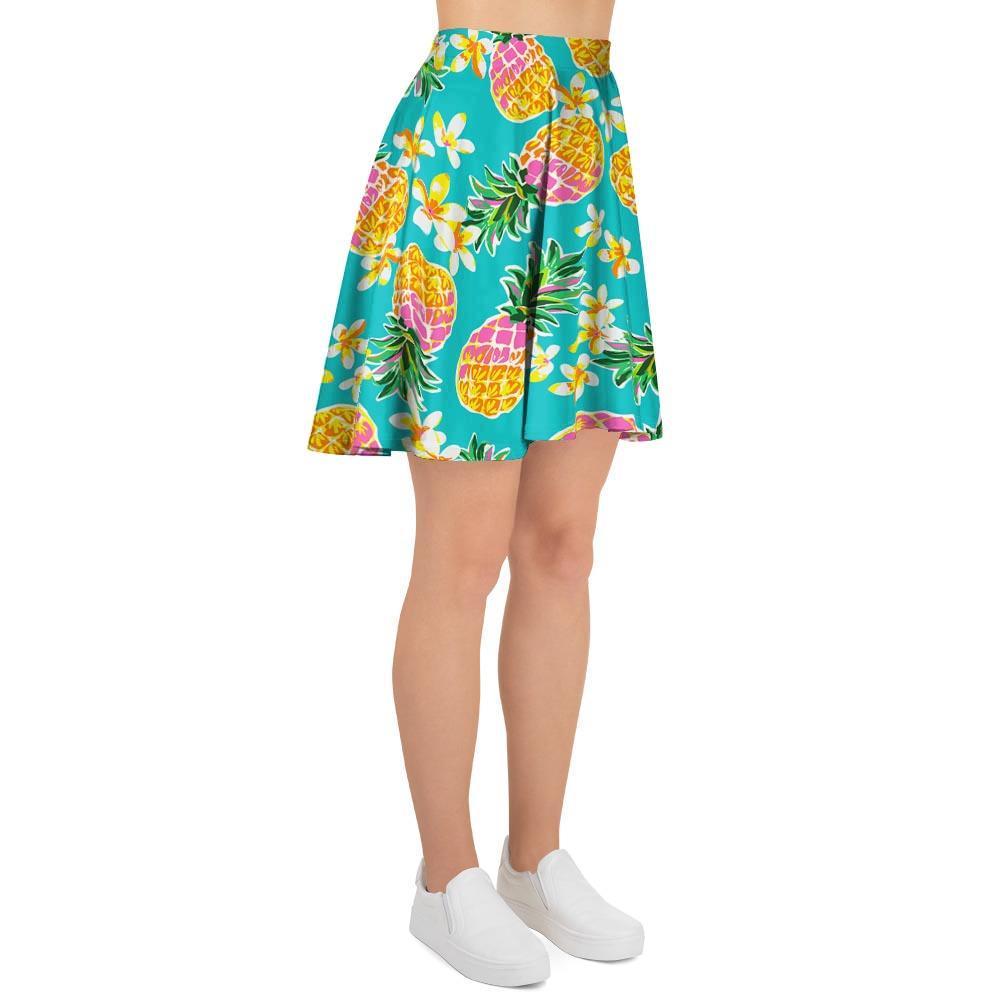 Hawaiian Pineapple Print Women's Skirt-grizzshop
