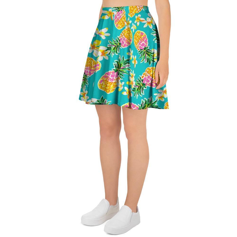 Hawaiian Pineapple Print Women's Skirt-grizzshop