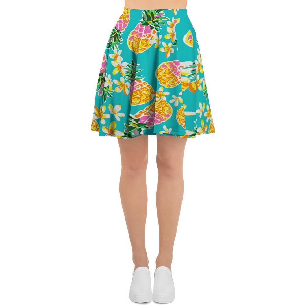 Hawaiian Pineapple Print Women's Skirt-grizzshop