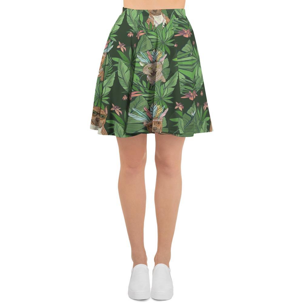 Hawaiian Tropical Pitbull Women's Skirt-grizzshop