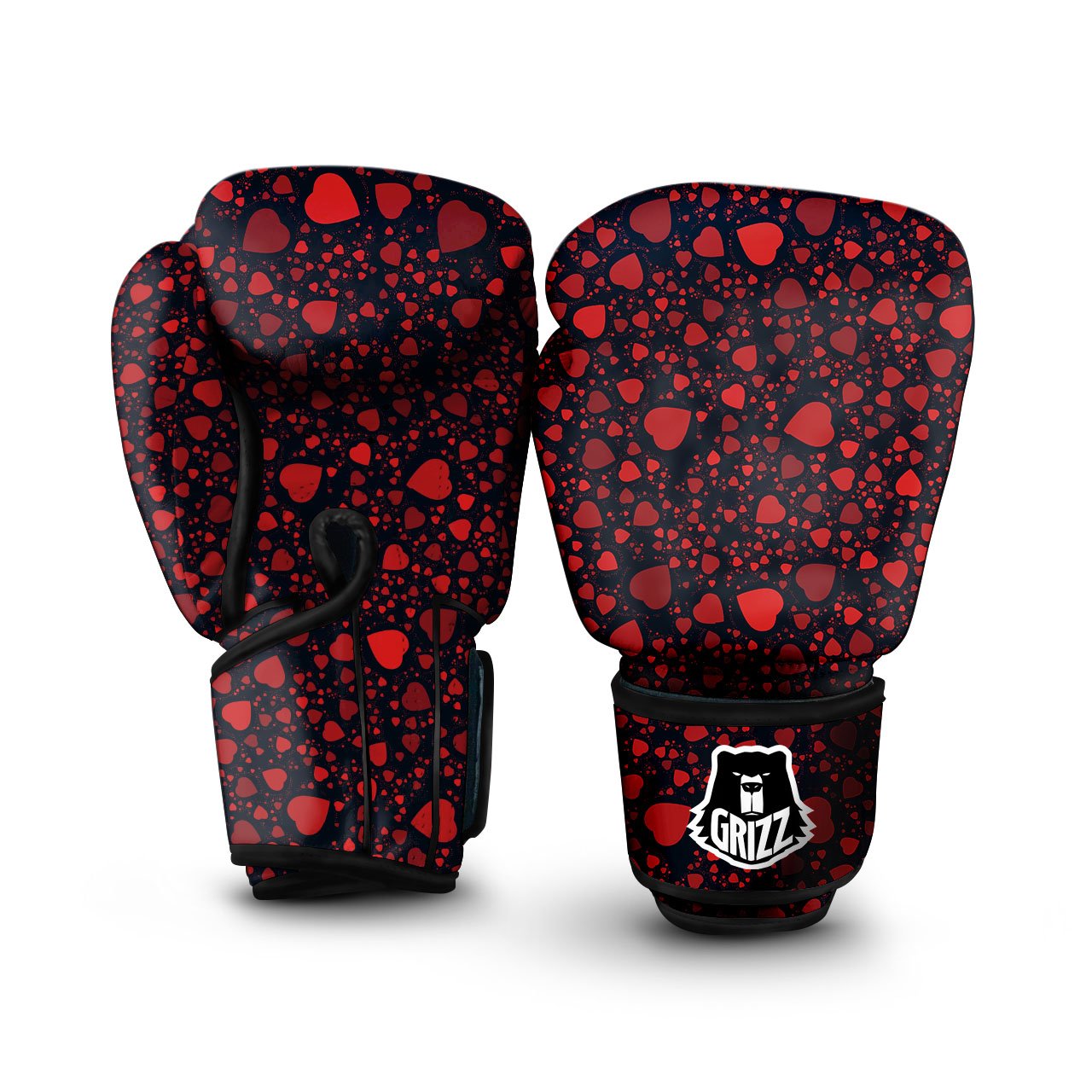 Southwestern Beige And Red Print Pattern Boxing Gloves main image 1