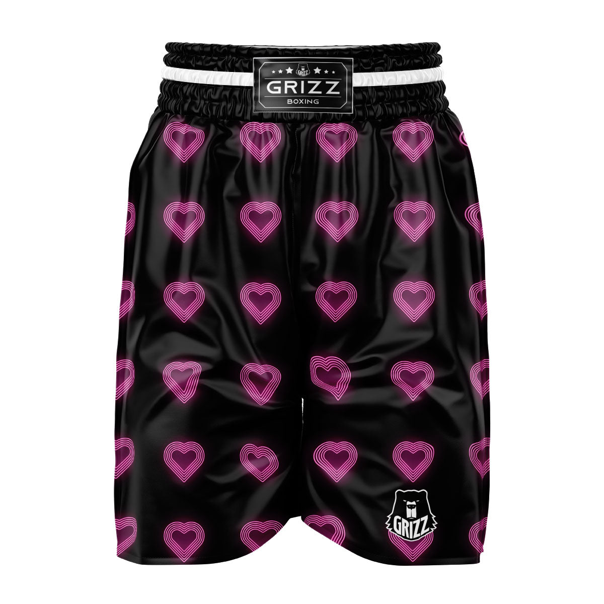 Heart Lights Print Pattern Boxing Shorts-grizzshop