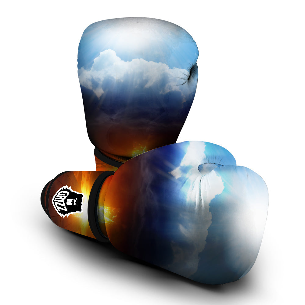 Heaven And Hell Print Boxing Gloves-grizzshop