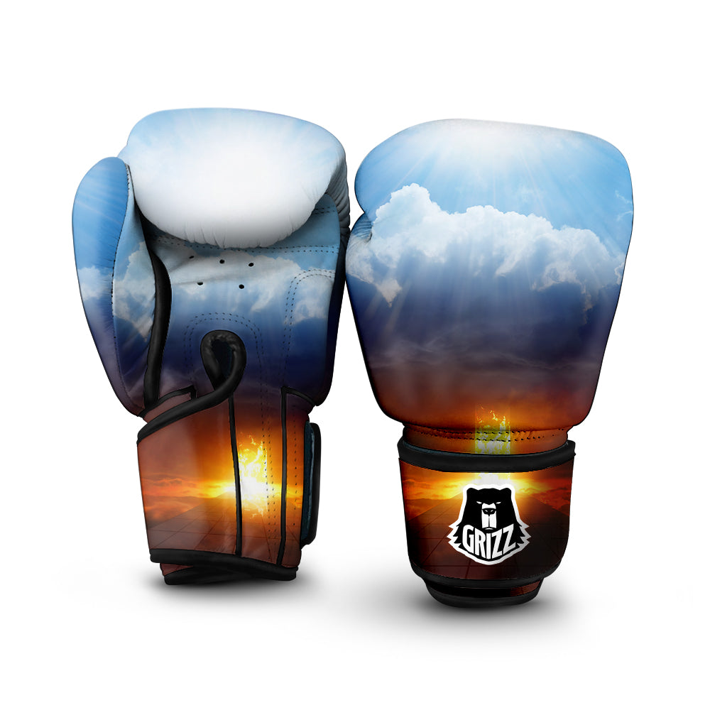 Heaven And Hell Print Boxing Gloves-grizzshop