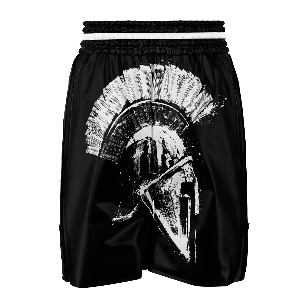 Helmet Ancient Spartan Print Boxing Shorts-grizzshop