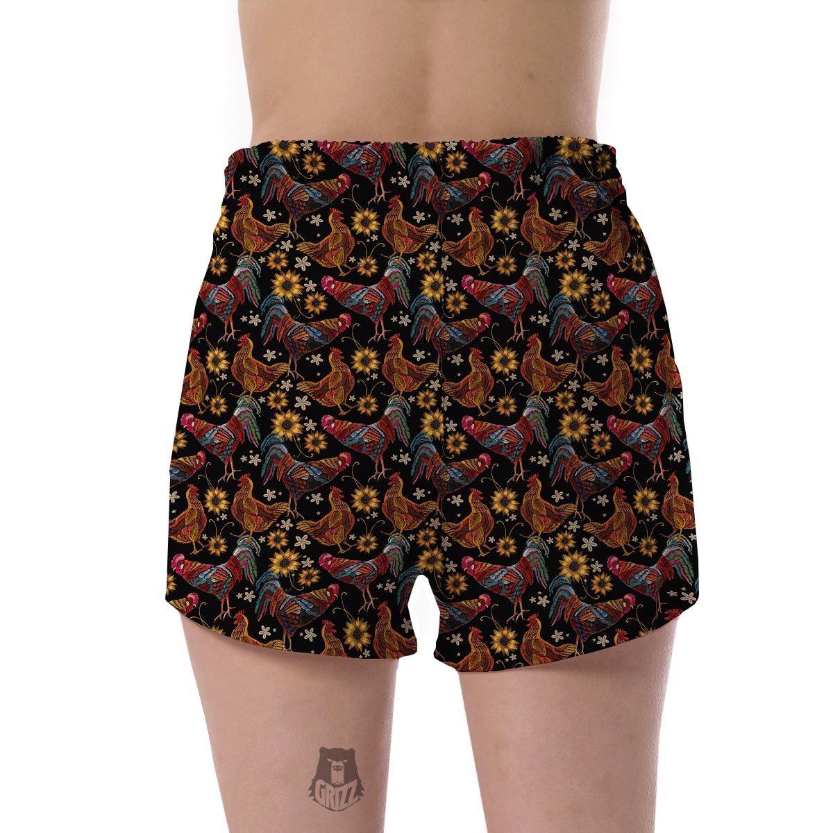 Hen Farm Chicken Eggs Pattern Print Women's Shorts-grizzshop