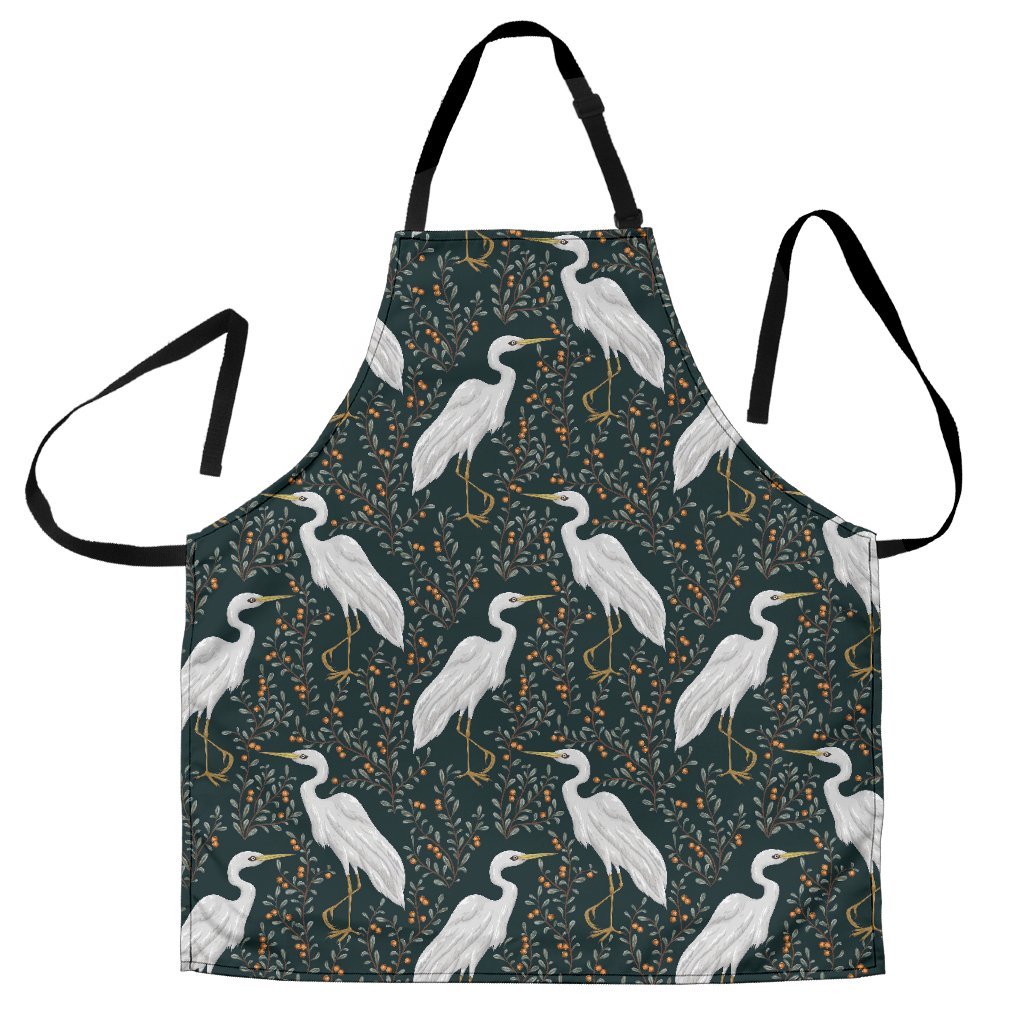 Heron Pattern Print Women's Apron-grizzshop