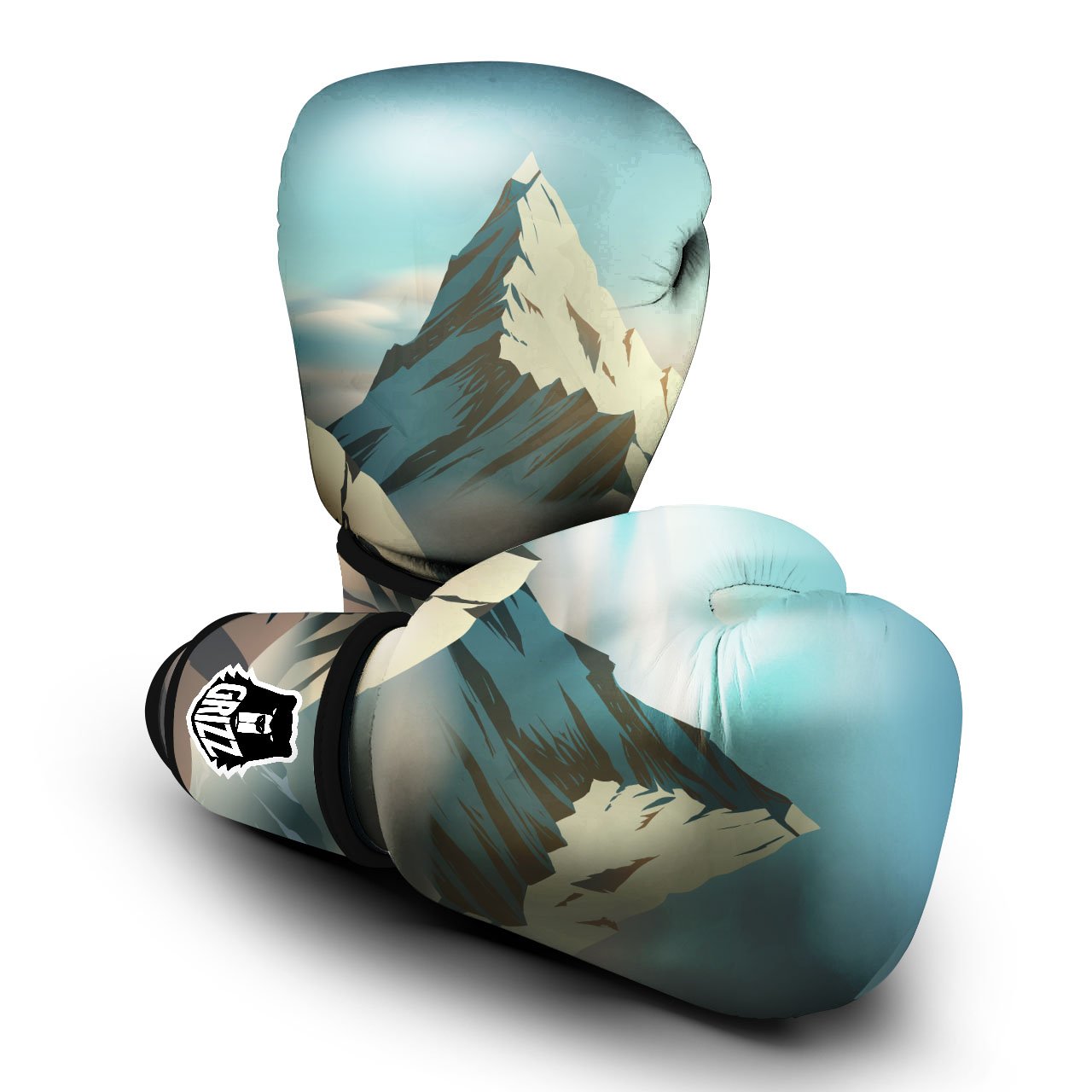 High Mountain Print Boxing Gloves-grizzshop