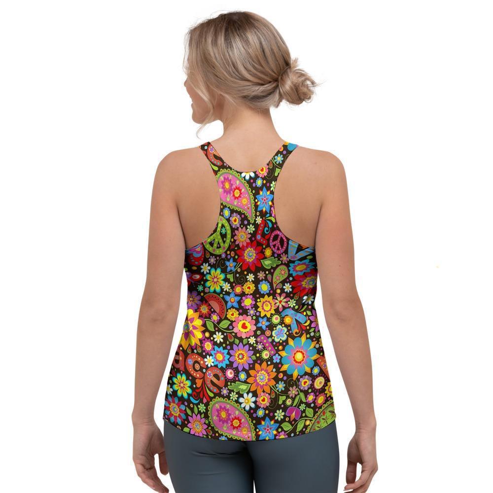 Hippe Peace Women's Racerback Tank Top-grizzshop